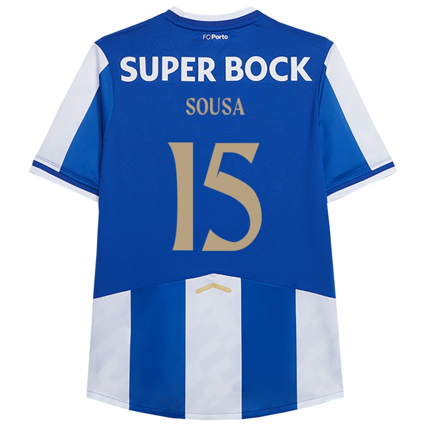 נשים ואסקו סוזה #15 כחול לבן ג'רזי ביתית 2025/26 חולצה קצרה