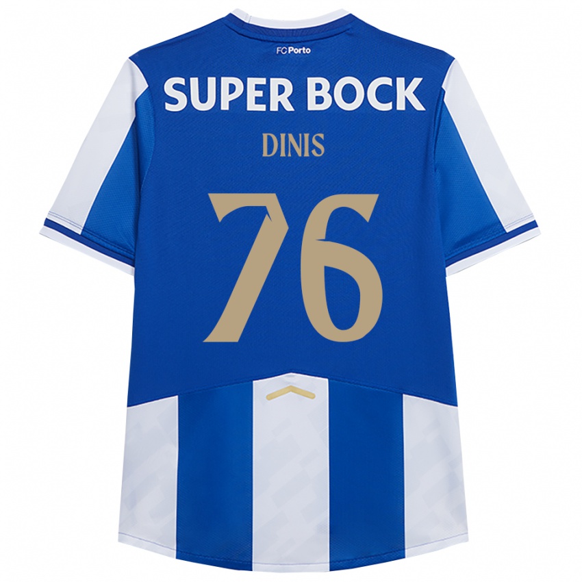נשים דיניס #76 כחול לבן ג'רזי ביתית 2025/26 חולצה קצרה