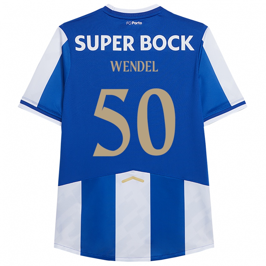 נשים וונדל #50 כחול לבן ג'רזי ביתית 2025/26 חולצה קצרה