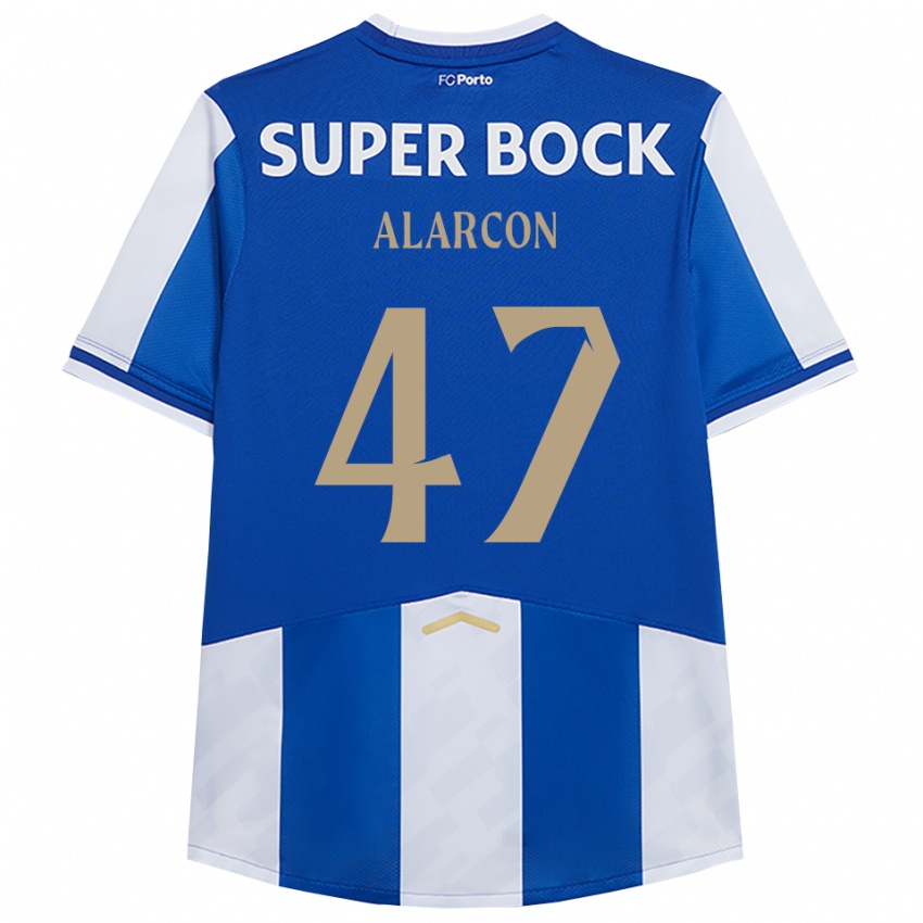 נשים המלאך אלרקון #47 כחול לבן ג'רזי ביתית 2025/26 חולצה קצרה