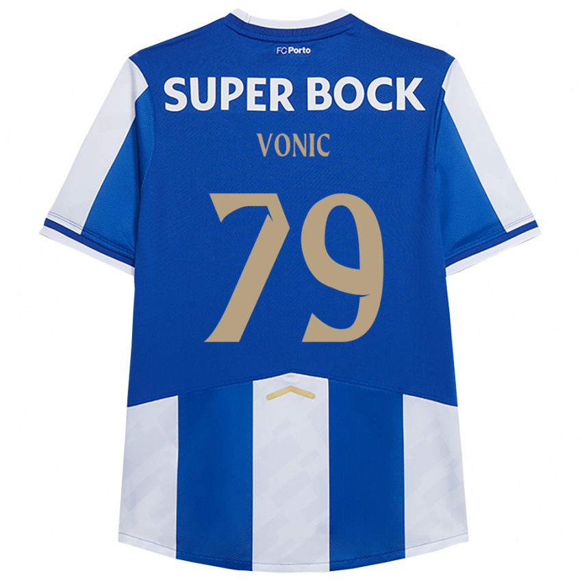 נשים לאונרדו ווניץ׳ #79 כחול לבן ג'רזי ביתית 2025/26 חולצה קצרה