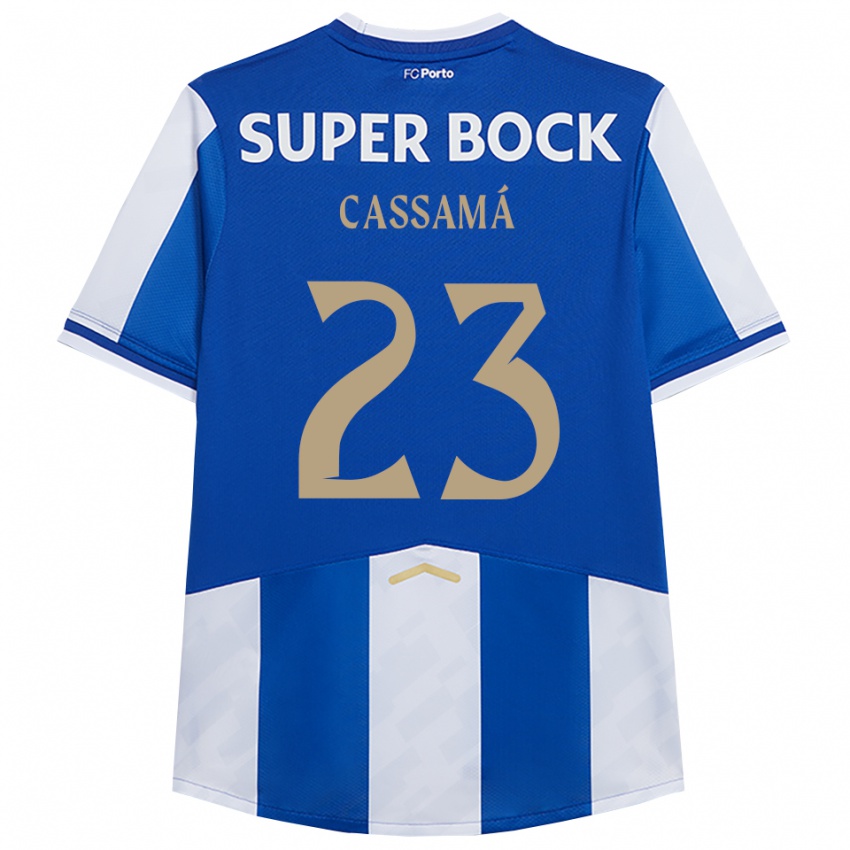 נשים Abdu Cassamá #23 כחול לבן ג'רזי ביתית 2025/26 חולצה קצרה