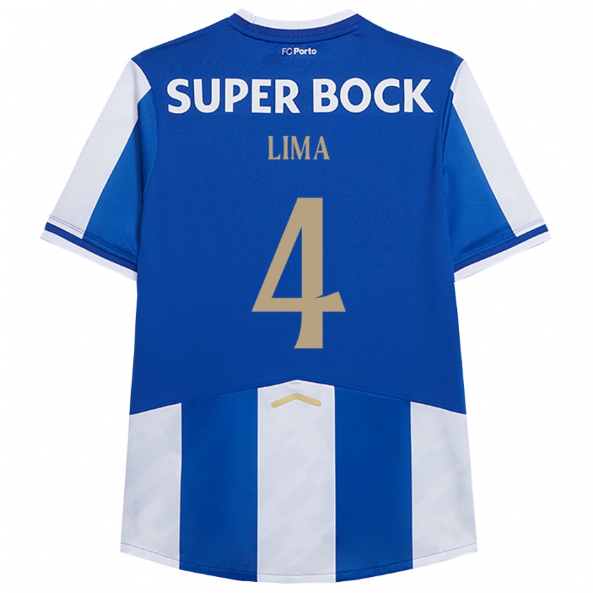 נשים Karoline Lima #4 כחול לבן ג'רזי ביתית 2025/26 חולצה קצרה