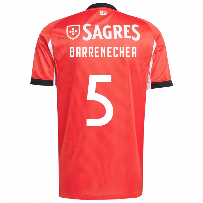 נשים אנסו ברנצ'אה #5 אדום לבן ג'רזי ביתית 2025/26 חולצה קצרה