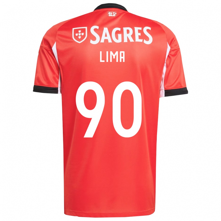 נשים Ivan Lima #90 אדום לבן ג'רזי ביתית 2025/26 חולצה קצרה