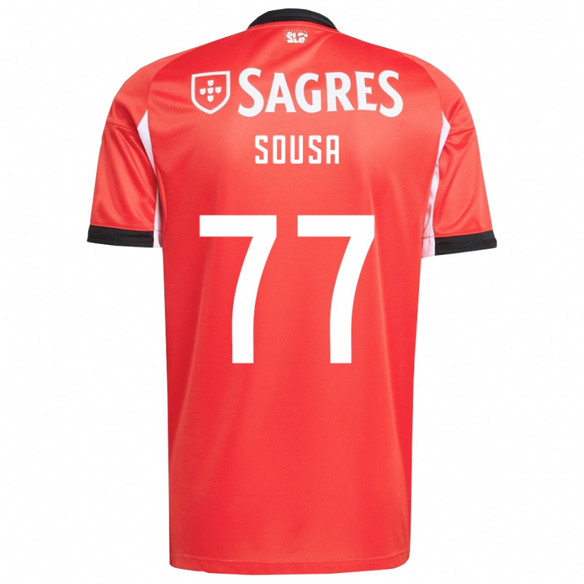 נשים Gerson Sousa #77 אדום לבן ג'רזי ביתית 2025/26 חולצה קצרה