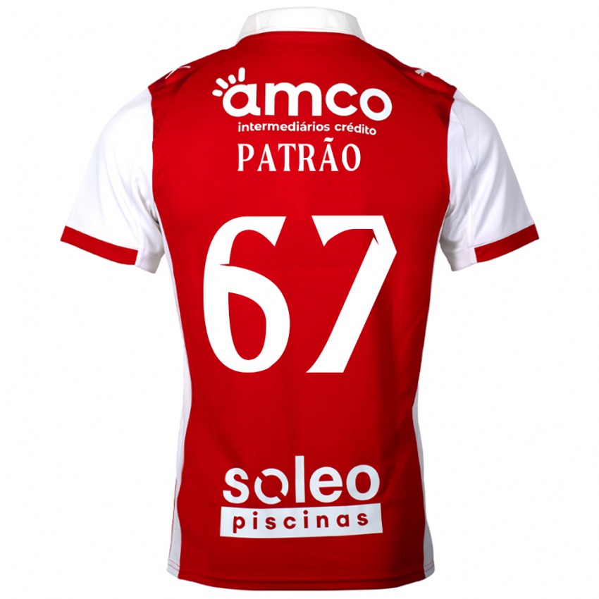 נשים אפונסו קרוז פטראו #67 אדום לבן ג'רזי ביתית 2025/26 חולצה קצרה