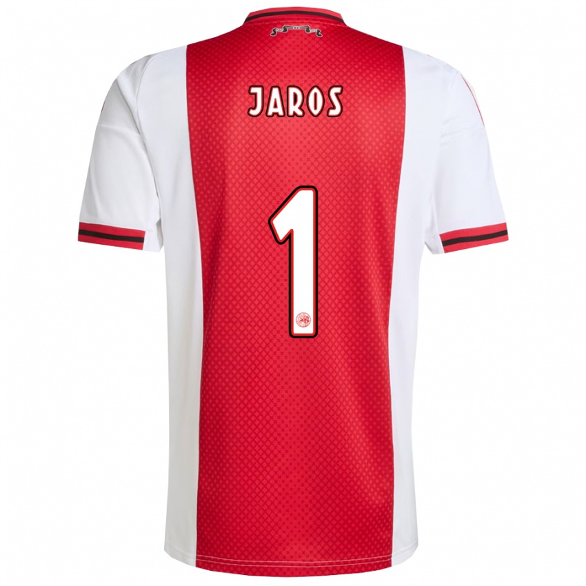 נשים ויטזסלאב יארוש #1 אדום לבן ג'רזי ביתית 2025/26 חולצה קצרה