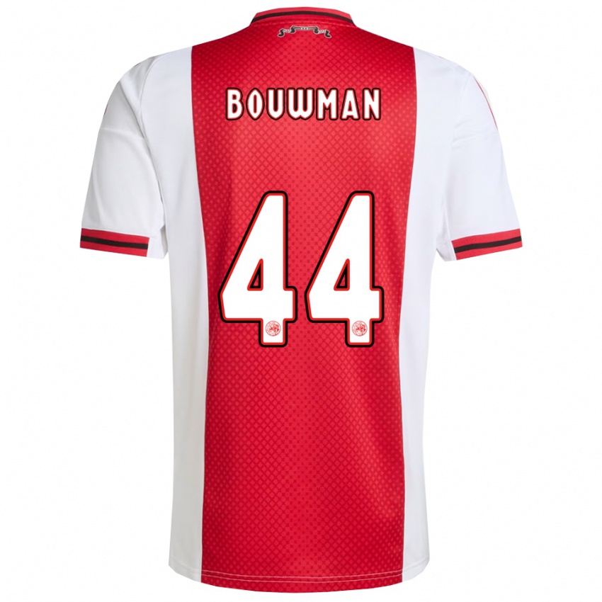 נשים ארון באומן #44 אדום לבן ג'רזי ביתית 2025/26 חולצה קצרה