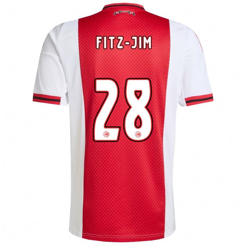 נשים קיאן פיץ-ג׳ים #28 אדום לבן ג'רזי ביתית 2025/26 חולצה קצרה