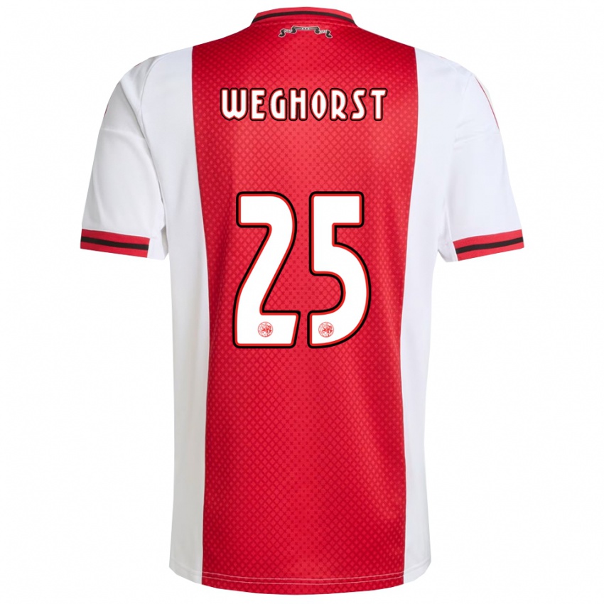 נשים ואוט וחהורסט #25 אדום לבן ג'רזי ביתית 2025/26 חולצה קצרה