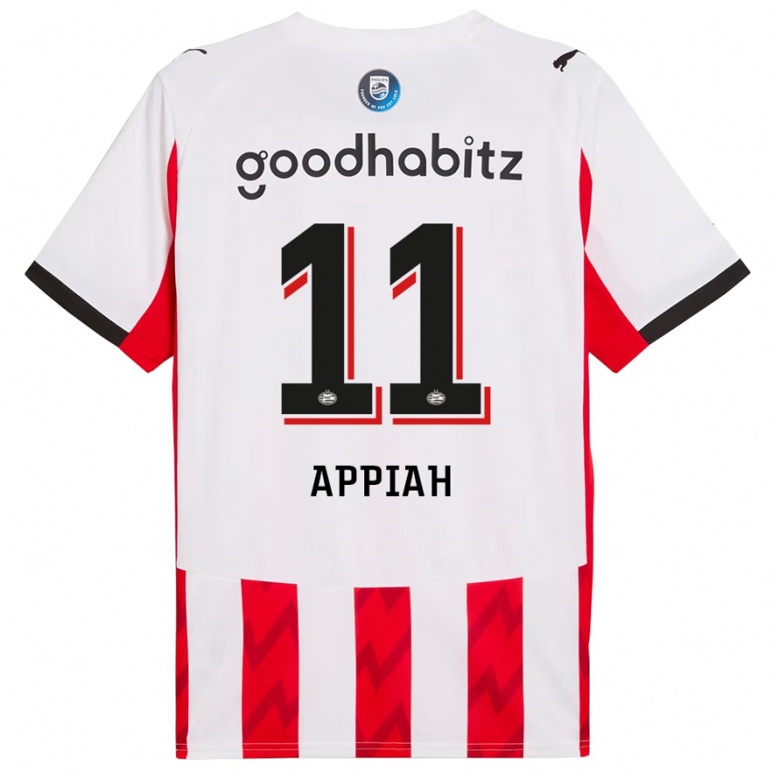 נשים Obama Appiah #11 אדום לבן ג'רזי ביתית 2025/26 חולצה קצרה