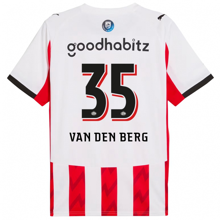 נשים ג׳ואל ואן דן ברג #35 אדום לבן ג'רזי ביתית 2025/26 חולצה קצרה