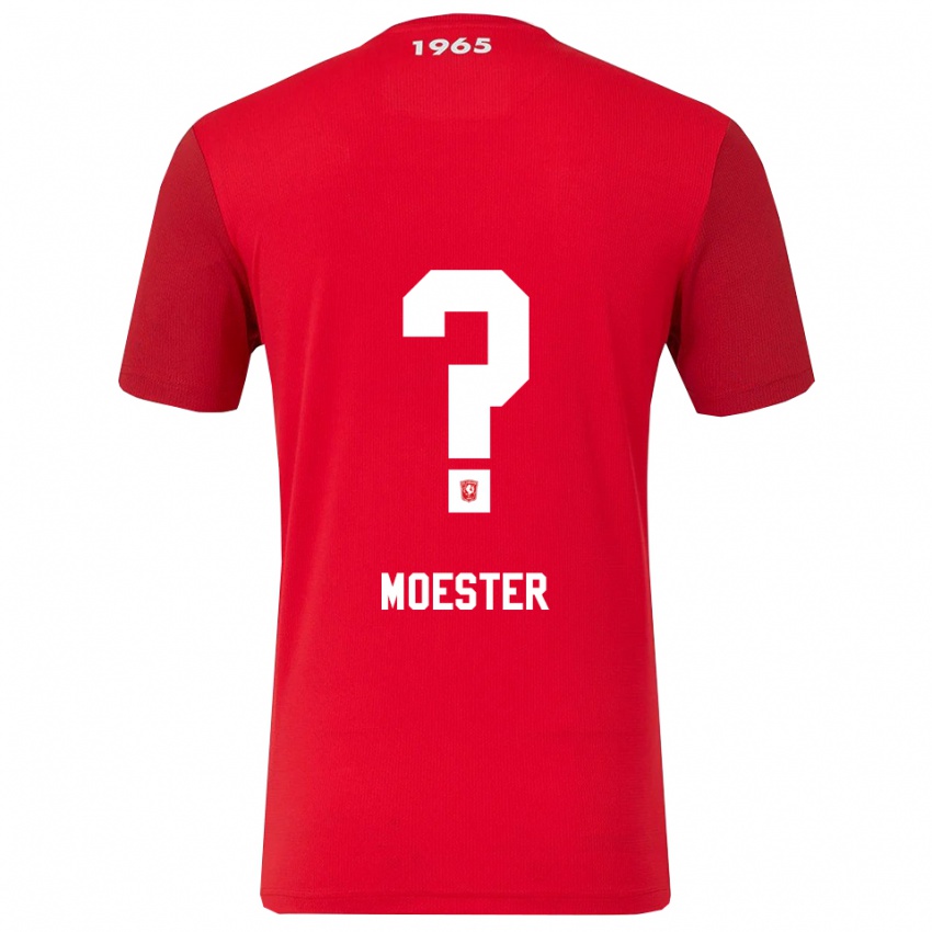 נשים Ewout Moester #0 אדום לבן ג'רזי ביתית 2025/26 חולצה קצרה