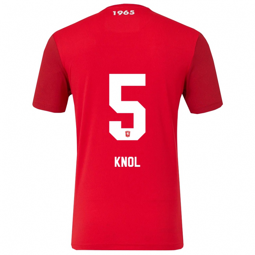 נשים אנה קנול #5 אדום לבן ג'רזי ביתית 2025/26 חולצה קצרה