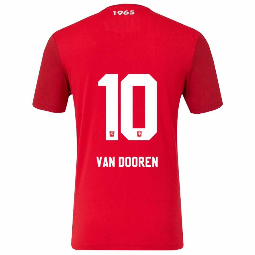 נשים קיילי ואן דורן #10 אדום לבן ג'רזי ביתית 2025/26 חולצה קצרה