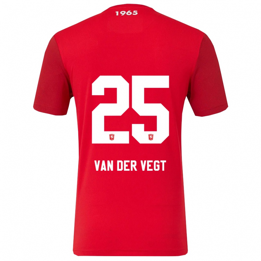 נשים Imre Van Der Vegt #25 אדום לבן ג'רזי ביתית 2025/26 חולצה קצרה