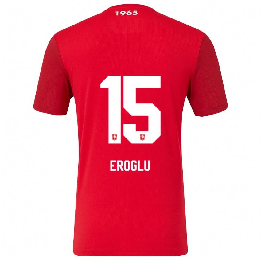 נשים Cem Eroglu #15 אדום לבן ג'רזי ביתית 2025/26 חולצה קצרה