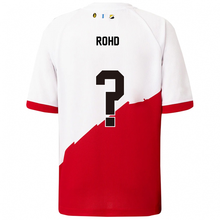 נשים אמיל רוהד שליכטינג #0 לבן אדום ג'רזי ביתית 2025/26 חולצה קצרה