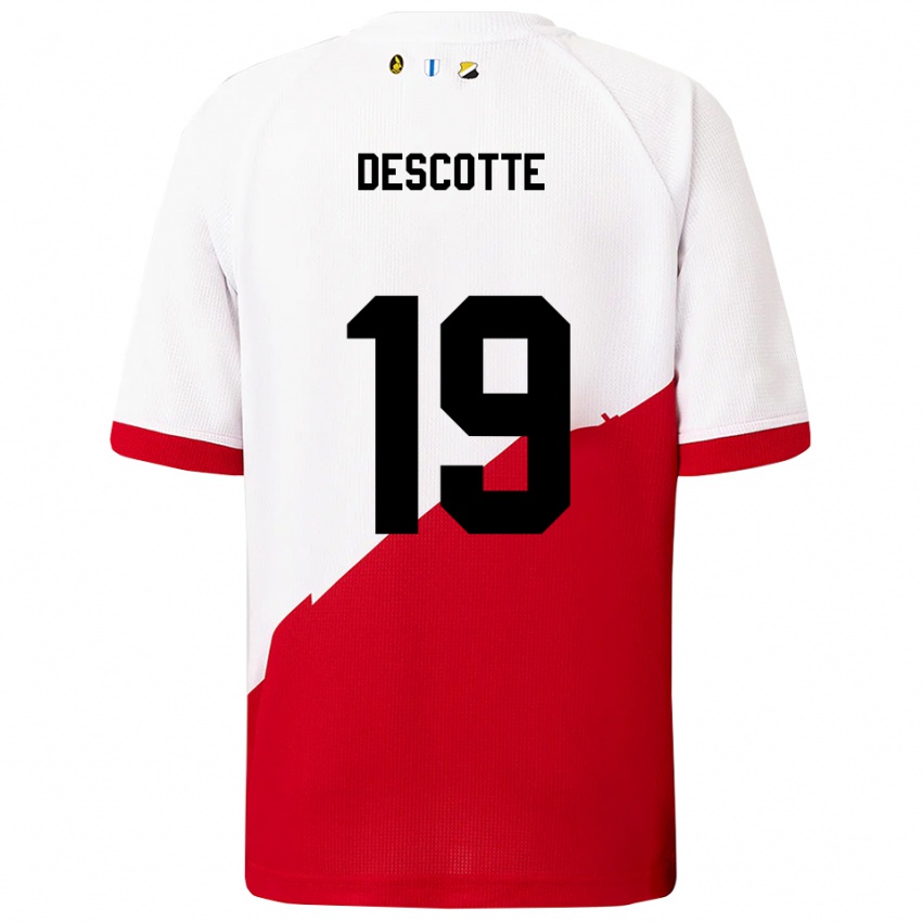 נשים אנתוני דסקוט #19 לבן אדום ג'רזי ביתית 2025/26 חולצה קצרה