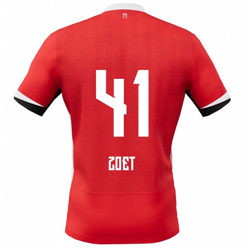 נשים ירון זוט #41 אדום לבן ג'רזי ביתית 2025/26 חולצה קצרה