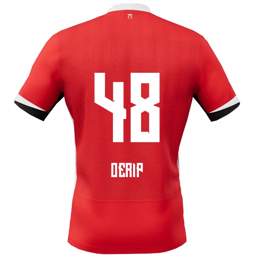 נשים Julian Oerip #48 אדום לבן ג'רזי ביתית 2025/26 חולצה קצרה