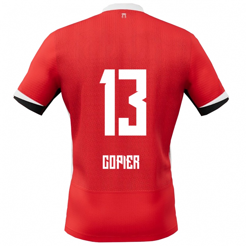 נשים Febe Copier #13 אדום לבן ג'רזי ביתית 2025/26 חולצה קצרה