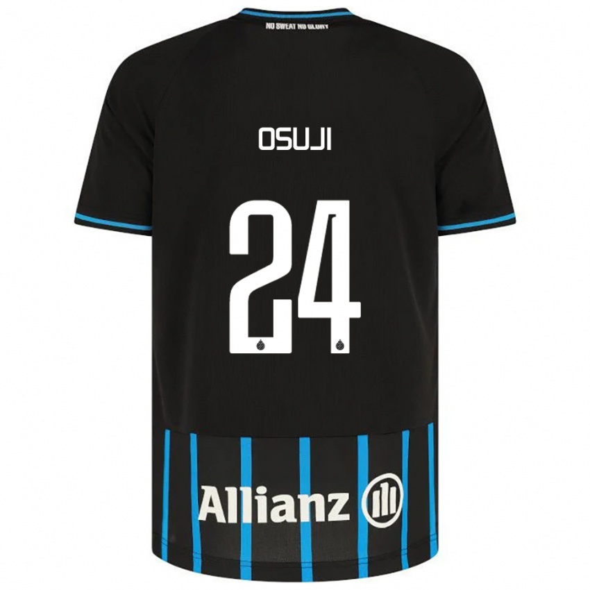 נשים וינס אוג'י #24 שחור כחול ג'רזי ביתית 2025/26 חולצה קצרה