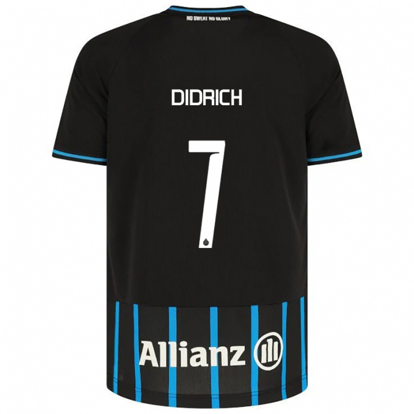 נשים Brian Didrich #7 שחור כחול ג'רזי ביתית 2025/26 חולצה קצרה