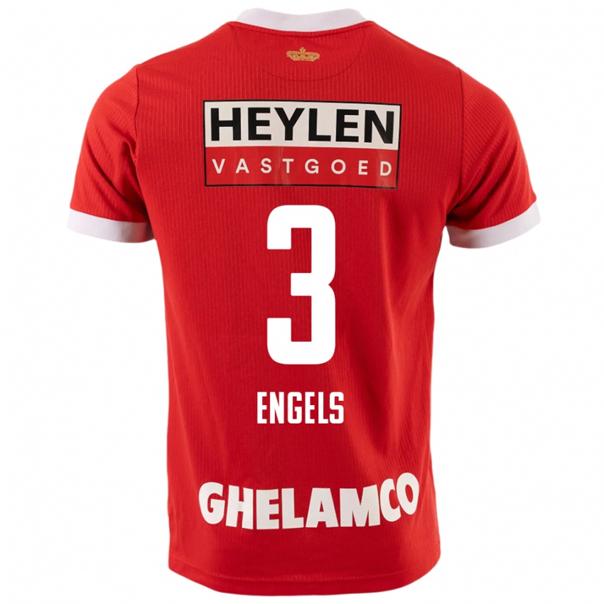נשים יורן אנגלס #3 אדום לבן ג'רזי ביתית 2025/26 חולצה קצרה