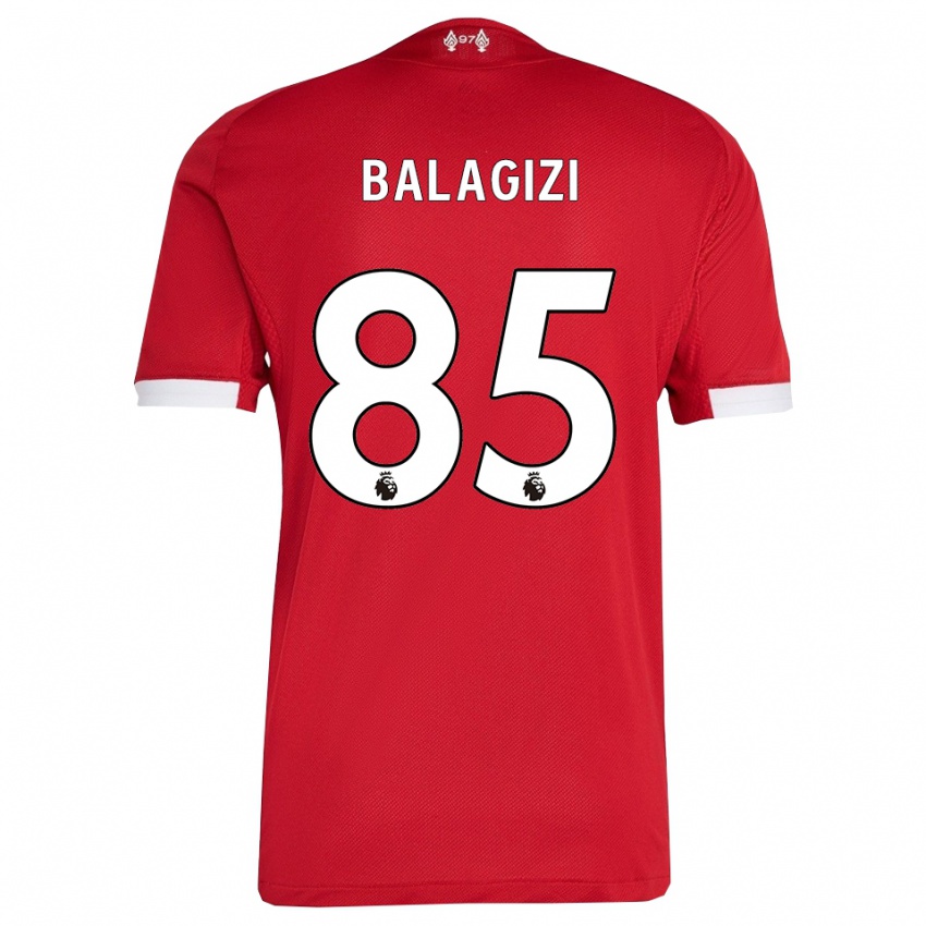 נשים ג'יימס בלגיזי #85 אדום לבן ג'רזי ביתית 2025/26 חולצה קצרה