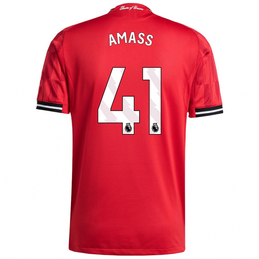 נשים הארי עמאס #41 אדום שחור לבן ג'רזי ביתית 2025/26 חולצה קצרה