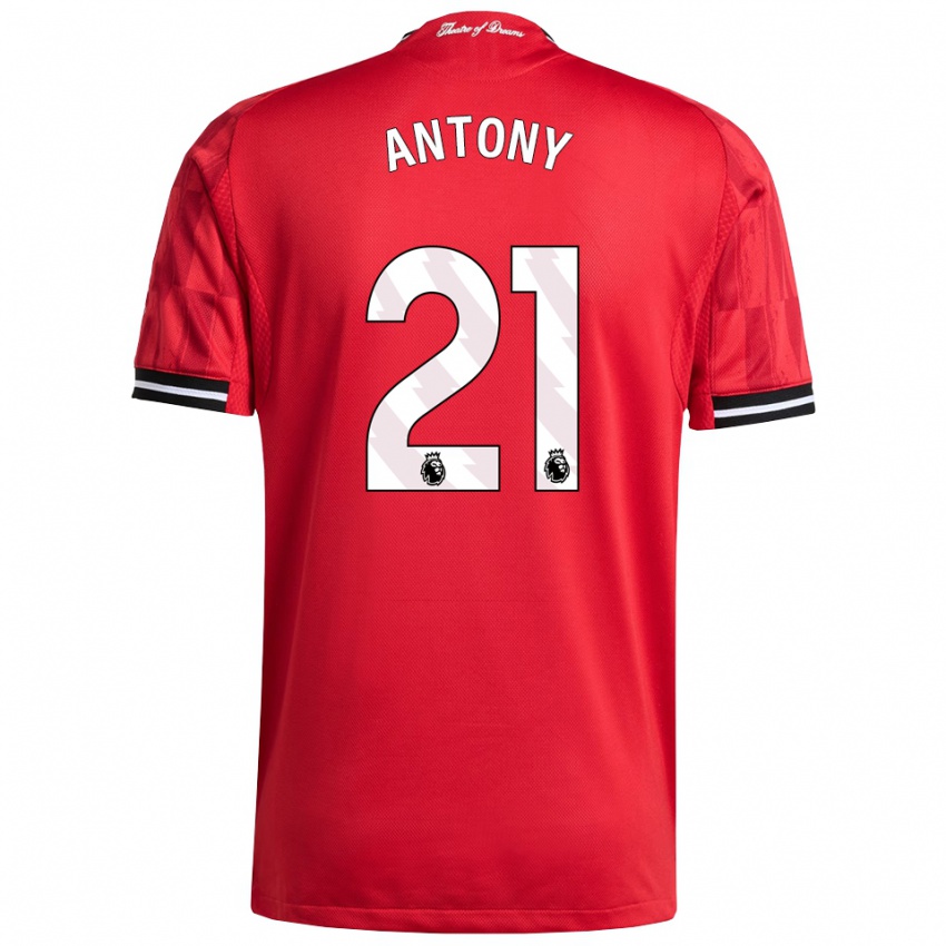 נשים אנתוני #21 אדום שחור לבן ג'רזי ביתית 2025/26 חולצה קצרה