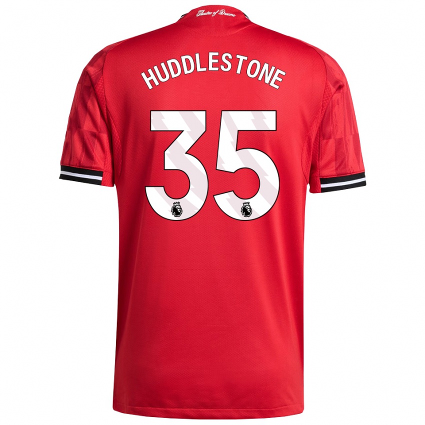 נשים טום הדלסטון #35 אדום שחור לבן ג'רזי ביתית 2025/26 חולצה קצרה