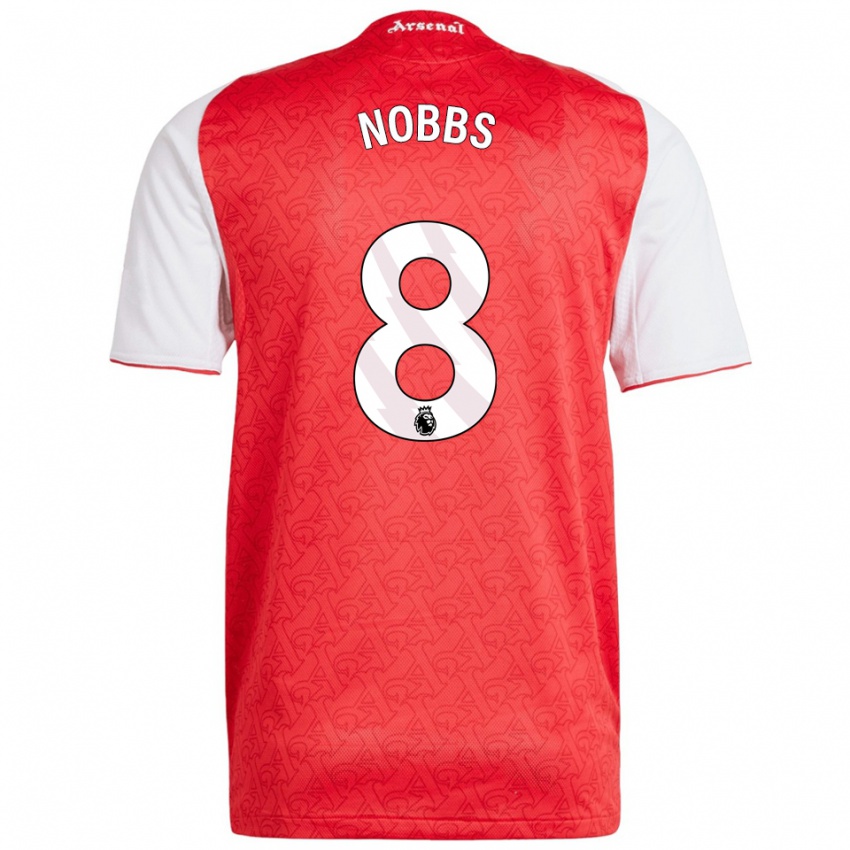 נשים ג'ורדן נובס #8 אדום לבן ג'רזי ביתית 2025/26 חולצה קצרה