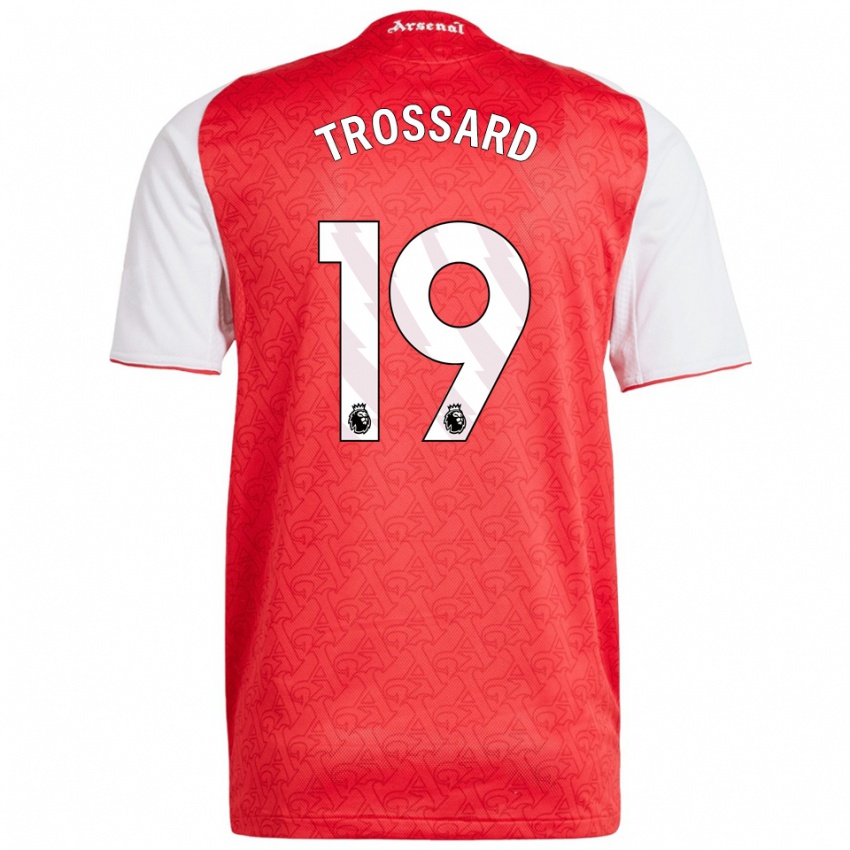 נשים לאונרדו טרוסארד #19 אדום לבן ג'רזי ביתית 2025/26 חולצה קצרה