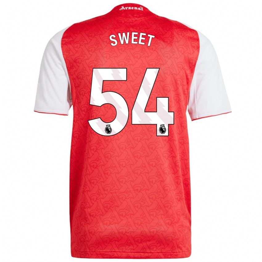 נשים וויל סוויט #54 אדום לבן ג'רזי ביתית 2025/26 חולצה קצרה