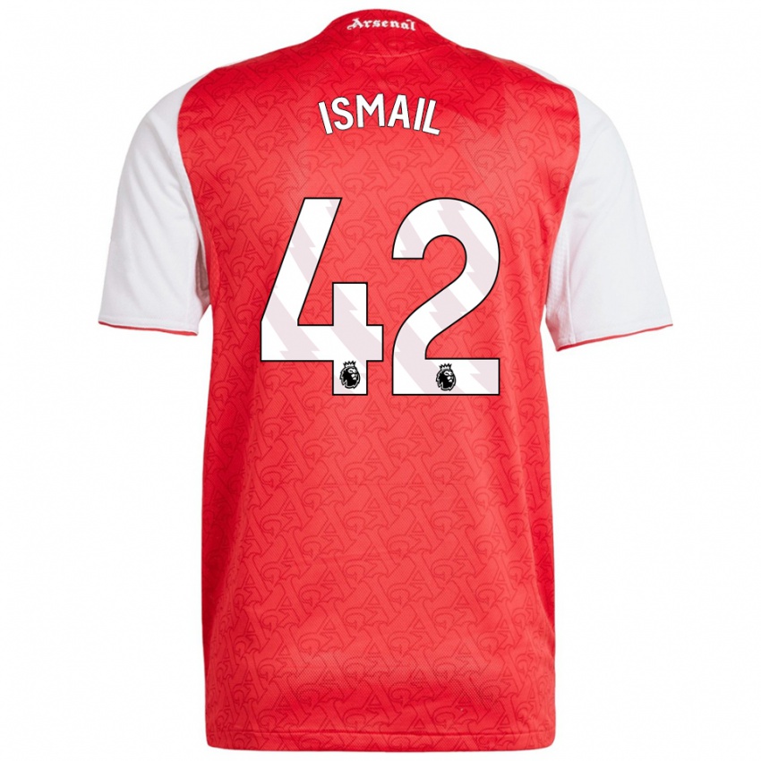 נשים קמרון איסמעיל #42 אדום לבן ג'רזי ביתית 2025/26 חולצה קצרה