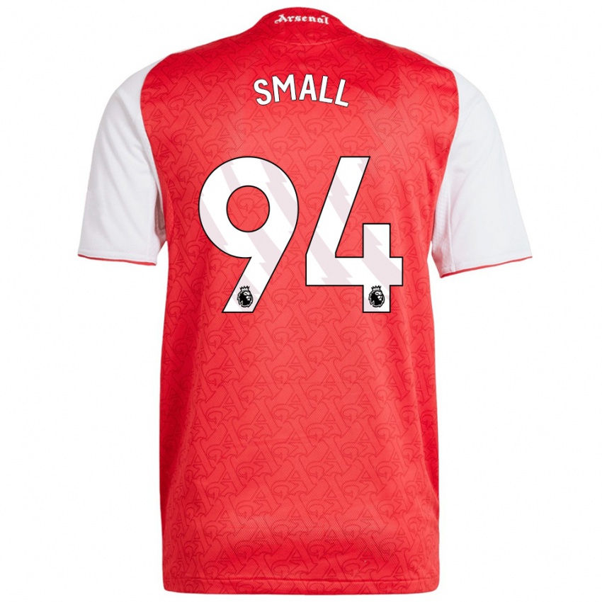 נשים קובי סמול #94 אדום לבן ג'רזי ביתית 2025/26 חולצה קצרה