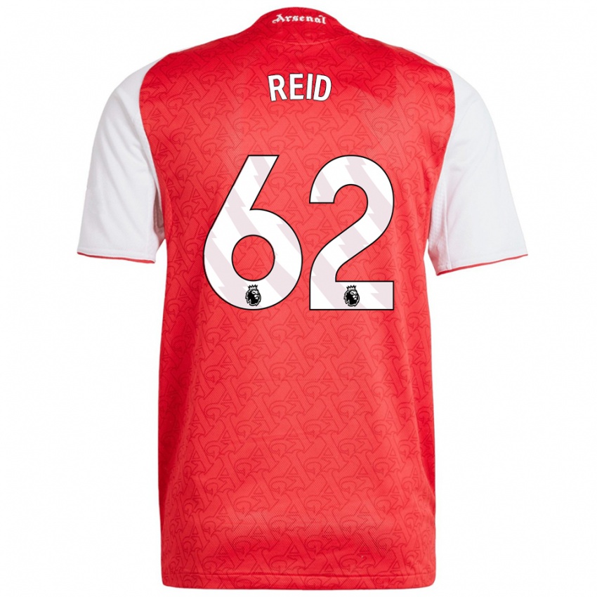 נשים קייטי ריד #62 אדום לבן ג'רזי ביתית 2025/26 חולצה קצרה