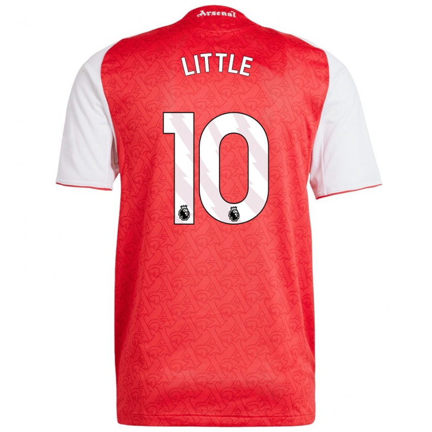 נשים קים ליטל #10 אדום לבן ג'רזי ביתית 2025/26 חולצה קצרה