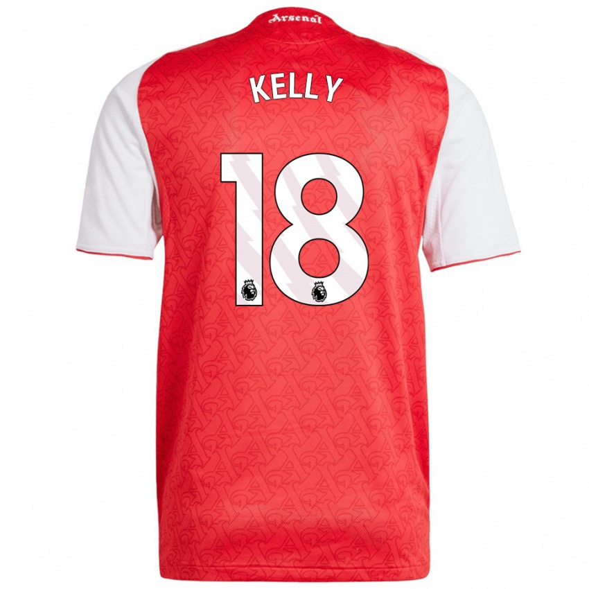 נשים קלואי קלי #18 אדום לבן ג'רזי ביתית 2025/26 חולצה קצרה