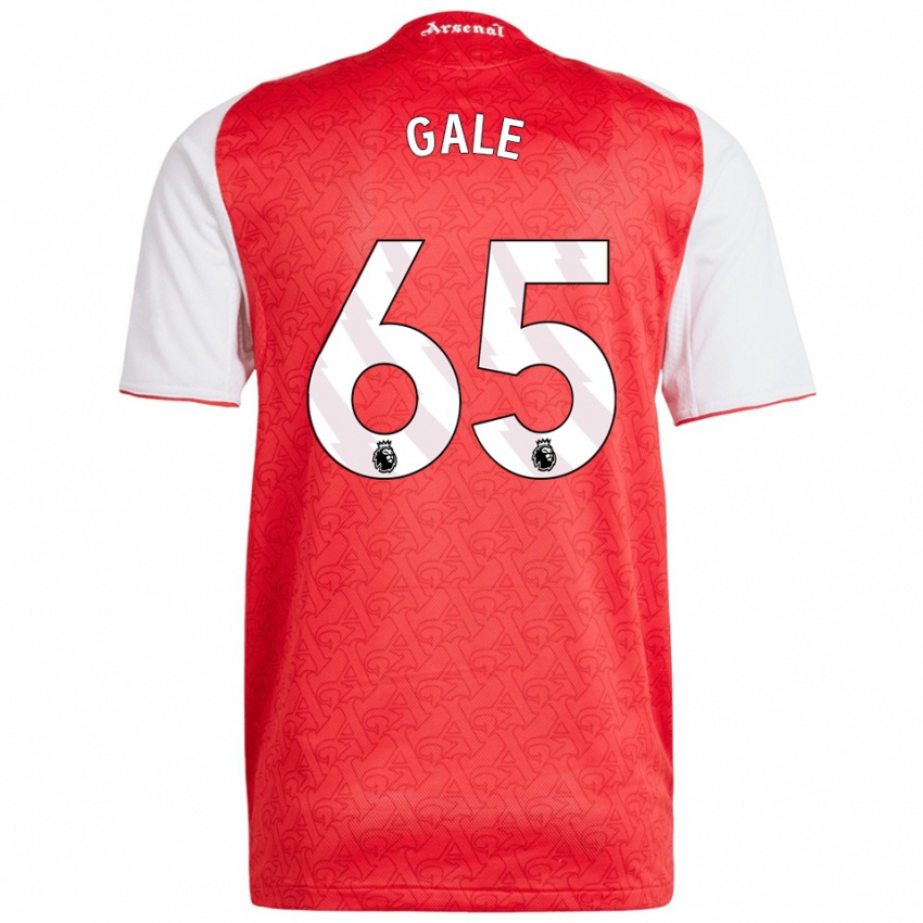 נשים ג׳סי מאי גייל #65 אדום לבן ג'רזי ביתית 2025/26 חולצה קצרה