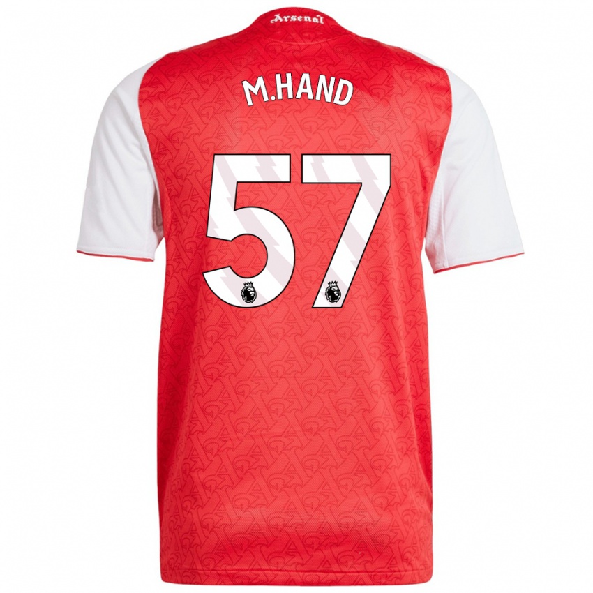 נשים Ismail Oulad M'hand #57 אדום לבן ג'רזי ביתית 2025/26 חולצה קצרה