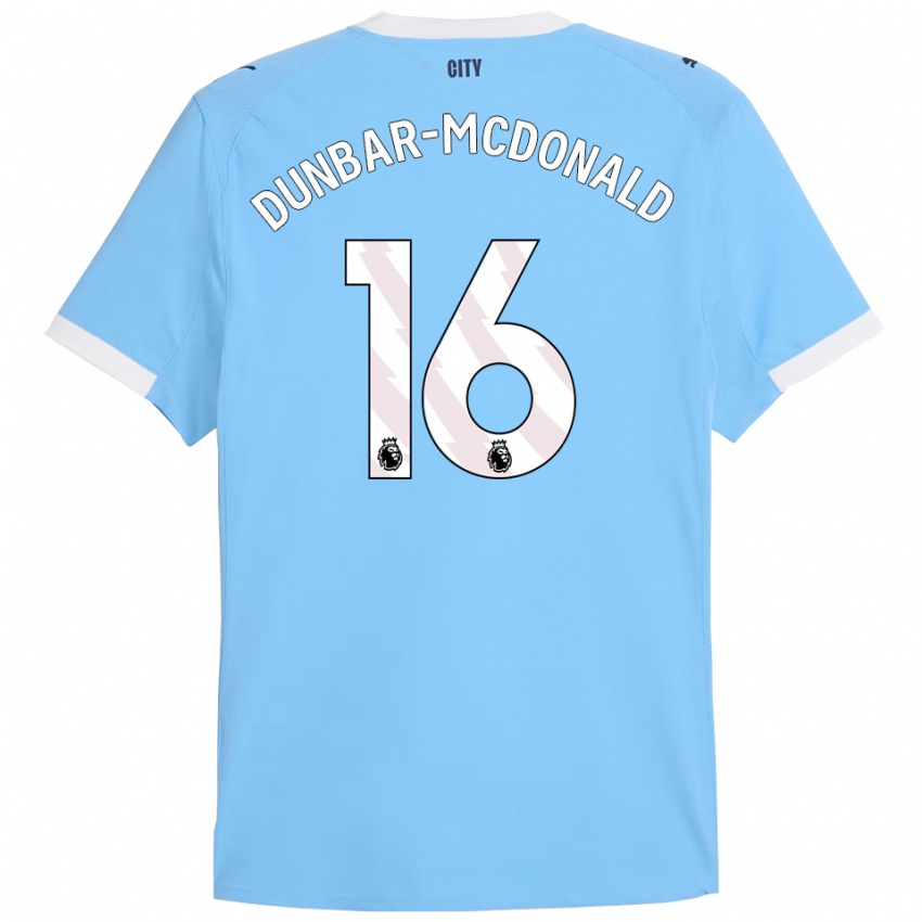 נשים כריסטיאן דאנבר-מקדונלד #16 תכלת לבן ג'רזי ביתית 2025/26 חולצה קצרה