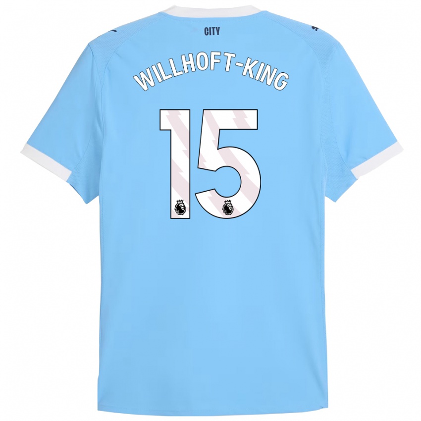 נשים גבריאל האן ווילהופט-קינג #15 תכלת לבן ג'רזי ביתית 2025/26 חולצה קצרה