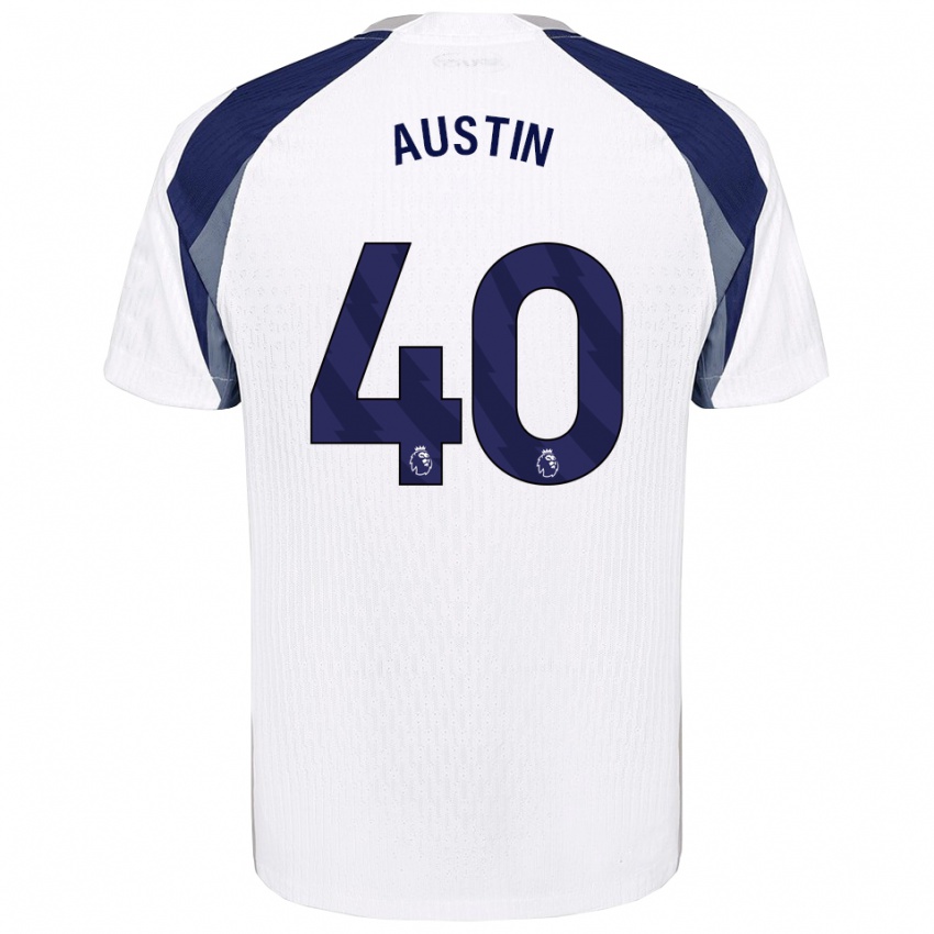 נשים ברנדון אוסטין #40 לבן נייבי ג'רזי ביתית 2025/26 חולצה קצרה