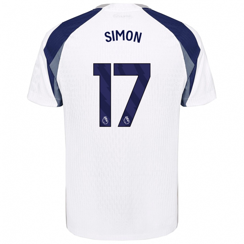 נשים קיט גראהם #17 לבן נייבי ג'רזי ביתית 2025/26 חולצה קצרה