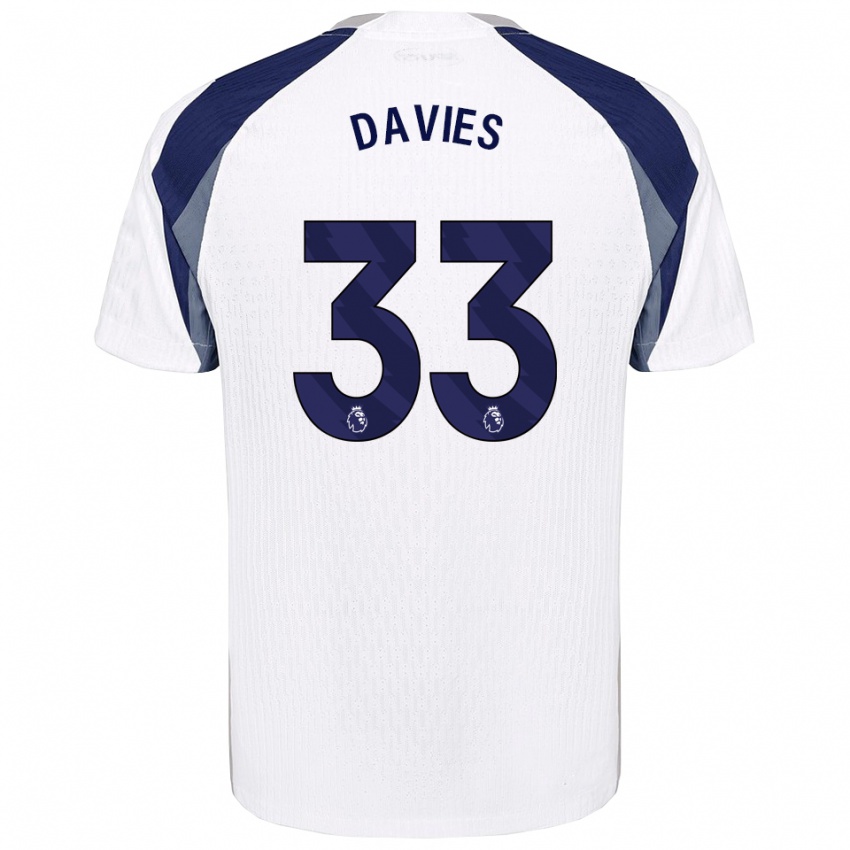 נשים בן דייוויס #33 לבן נייבי ג'רזי ביתית 2025/26 חולצה קצרה