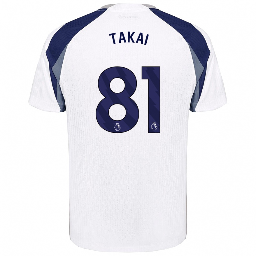 נשים קוטה טאקאי #81 לבן נייבי ג'רזי ביתית 2025/26 חולצה קצרה